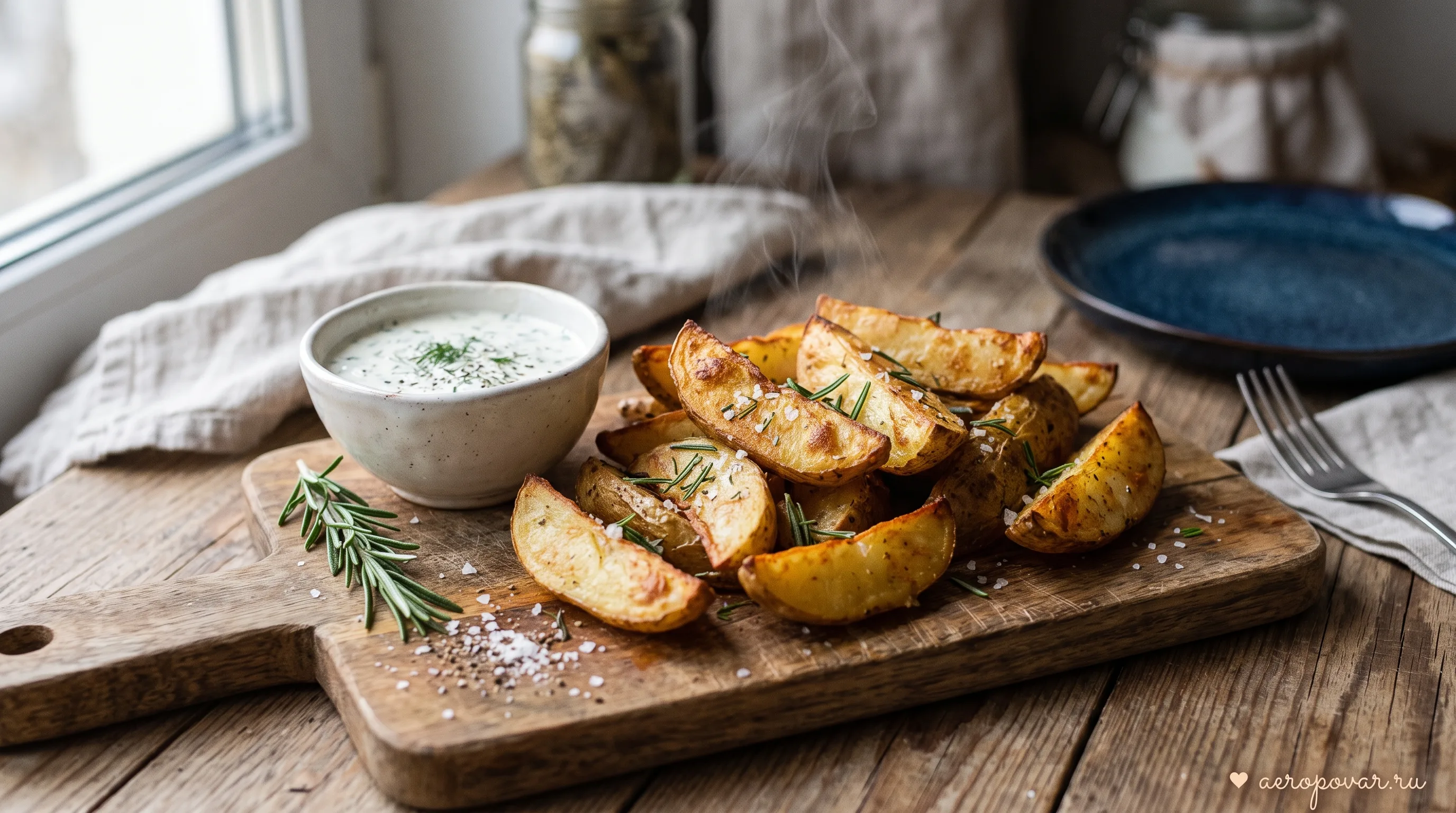 Картофель дольками в аэрогриле