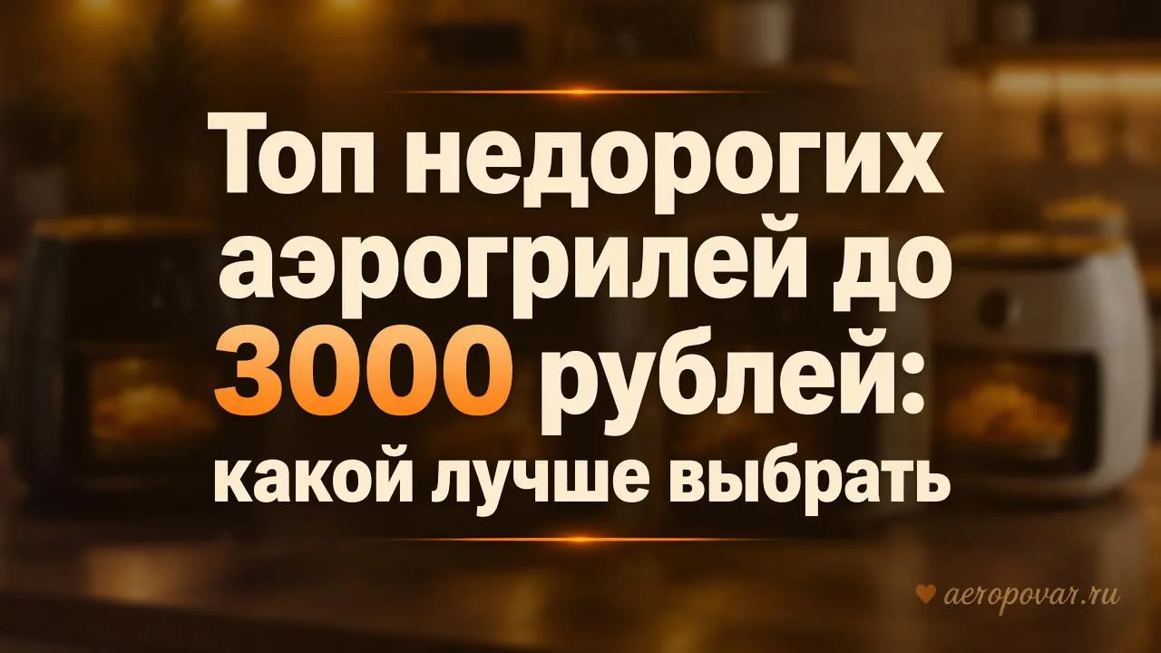 Аэрогриль до 3000 ₽ — топ-5 недорогих
